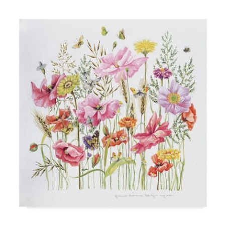 Janneke Brinkman-Salentijn 'Pink Red Bouquet' Canvas Art,14x14